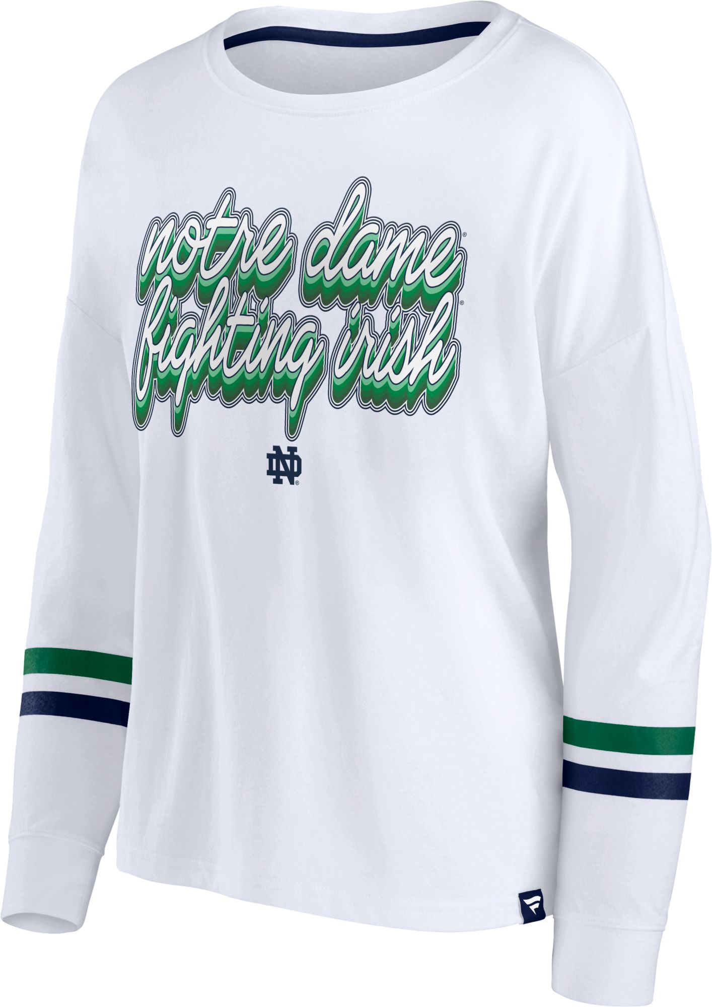 NCAA Women's Notre Dame Fighting Irish White Iconic Long Sleeve T-Shirt product image