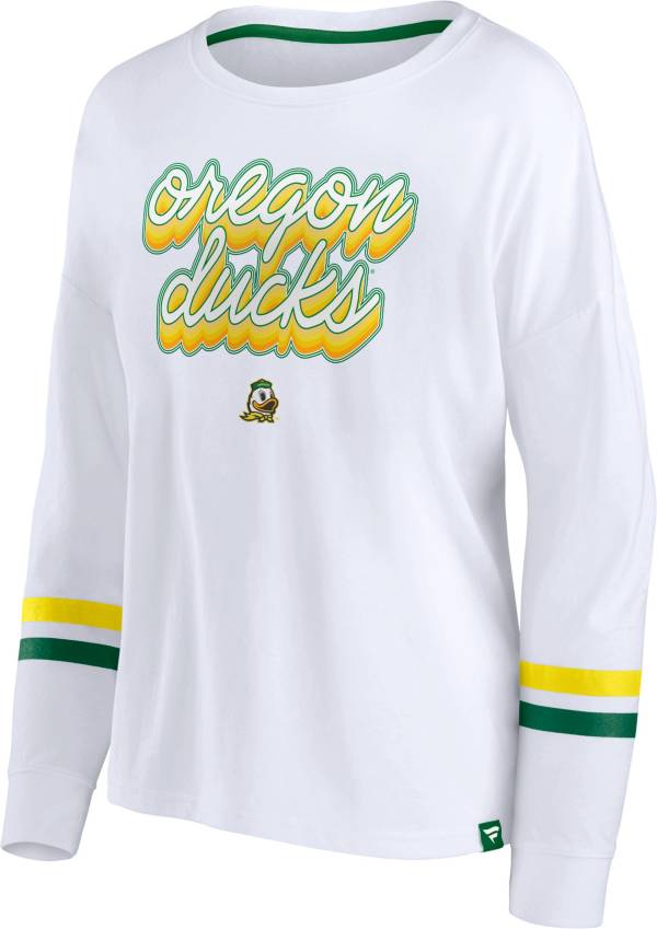 NCAA Women's Oregon Ducks White Iconic Long Sleeve TShirt Dick's