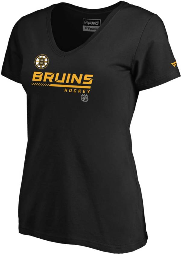 NHL Women's Boston Bruins Prime Black V-Neck T-Shirt product image