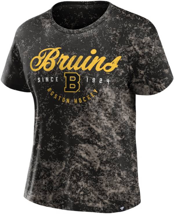 NHL Boston Bruins Vintage Raglan Grey T-Shirt