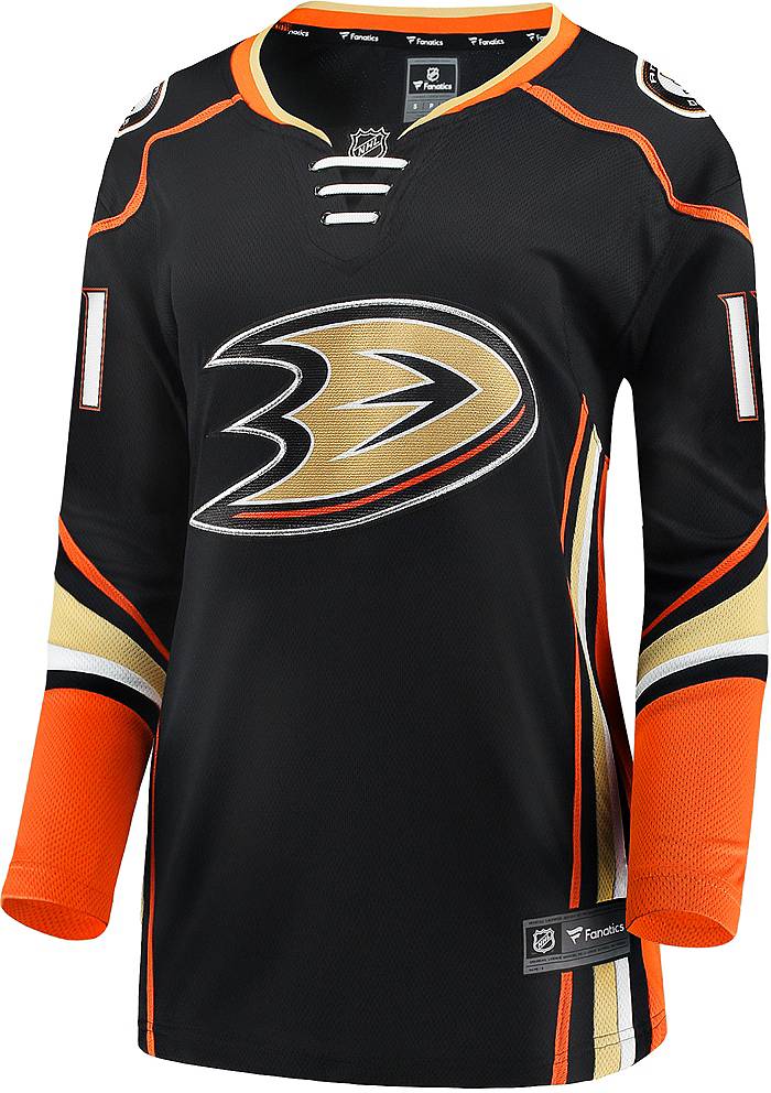 Fanatics Branded NHL Women's Anaheim Ducks Trevor Zegras #11 Breakaway Home Replica Jersey, Large, Black