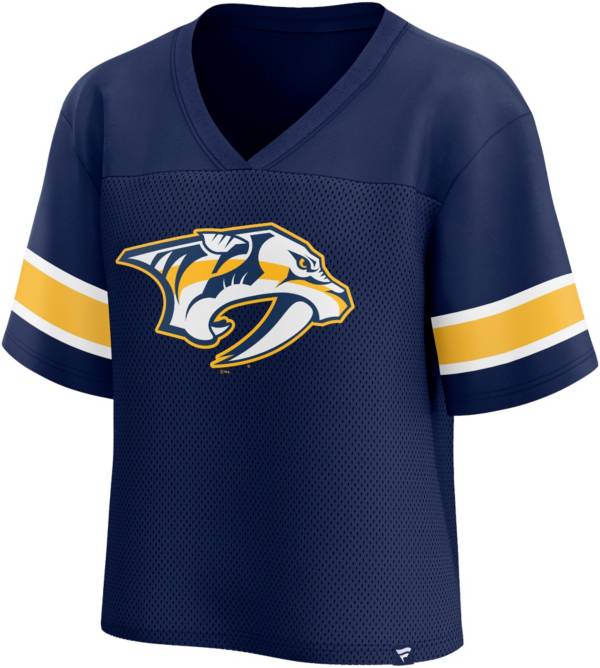 Fanatics Branded Gold/Heathered Gray Nashville Predators 2-Pack V-Neck T-Shirt Set