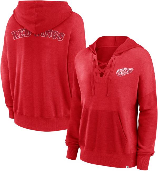 Red wings best sale zip up hoodie