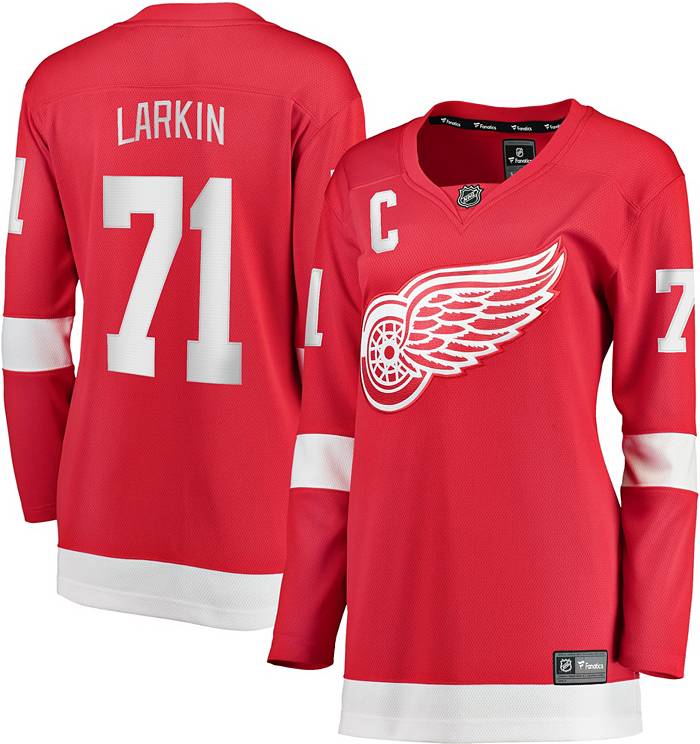 Detroit Red Wings Adidas Authentic White Jersey - Larkin #71 with