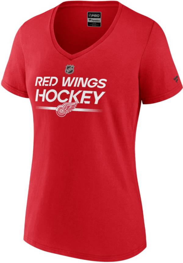 Red wings best sale t shirts women's