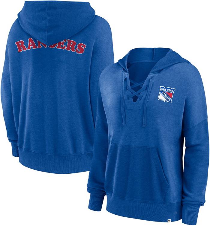 NHL New York Rangers Vintage Snow Wash Blue Pullover Hoodie