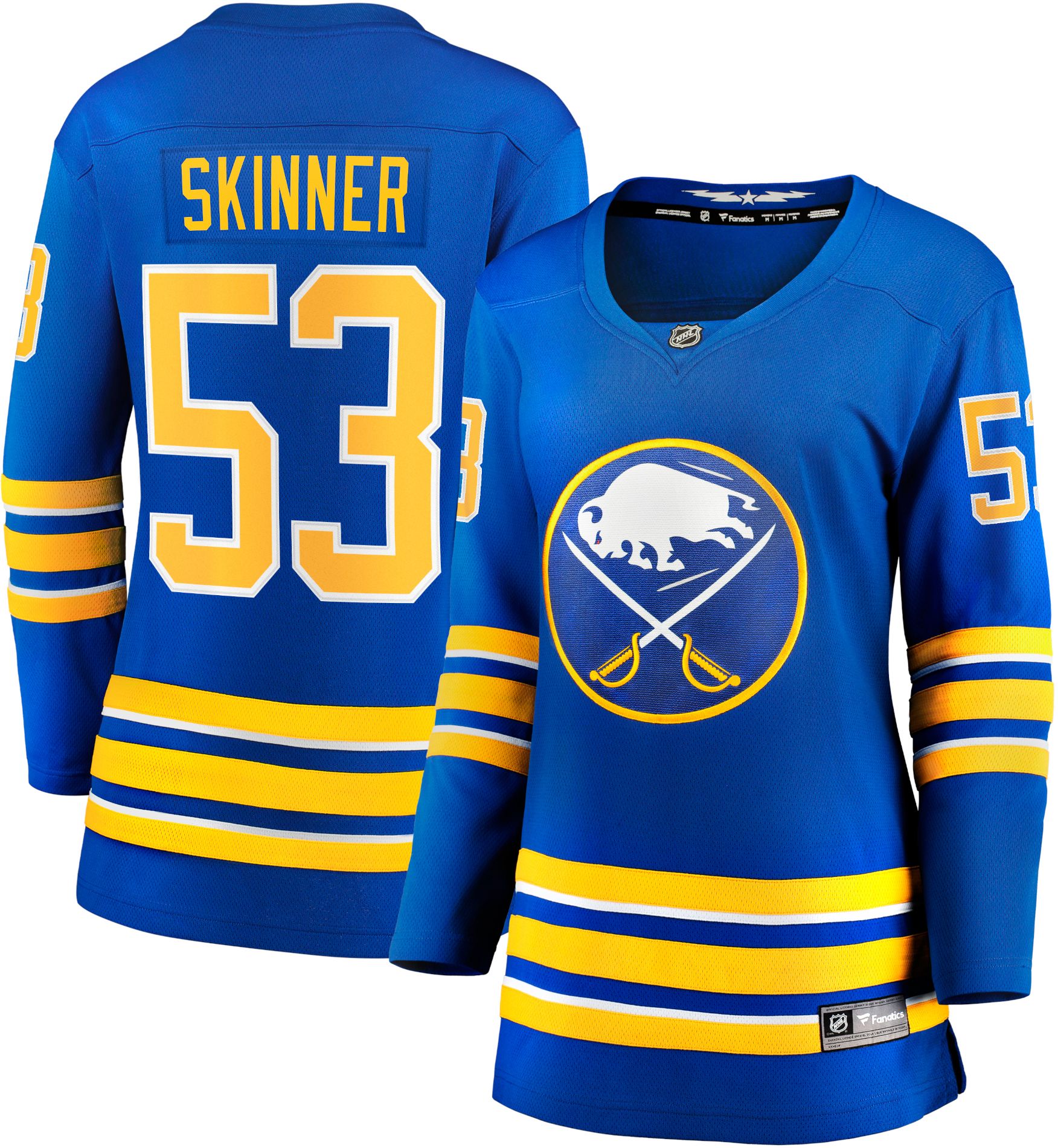 Adidas Buffalo Sabres No53 Jeff Skinner Navy Blue Home Authentic USA Flag Women's Stitched NHL Jersey