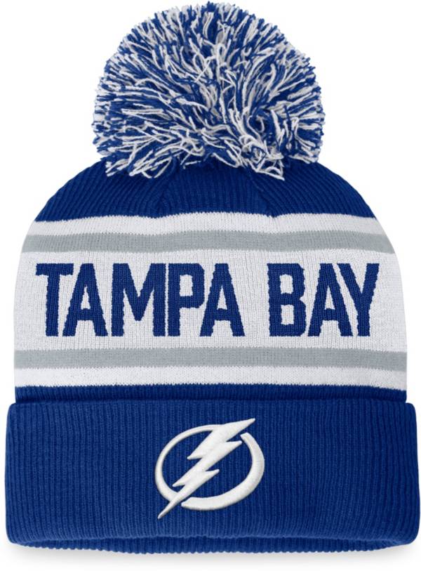 NHL Women's Tampa Bay Lightning Blue Pom Cuffed Beanie Dick's