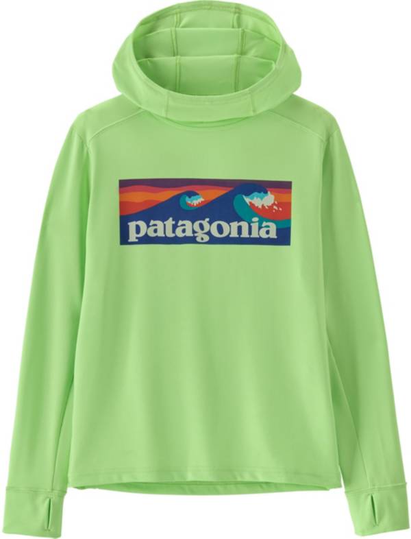 Patagonia Capilene Silkweight UPF Hoody Kids Coho Coral L