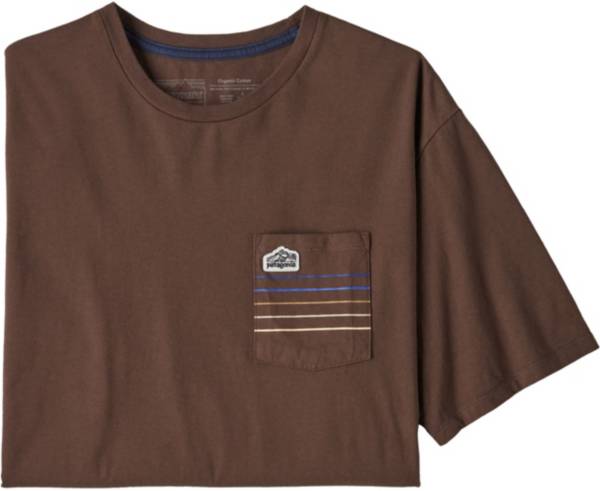 Patagonia Men's Line Logo Ridge Stripe Organic Pocket T-Shirt product image