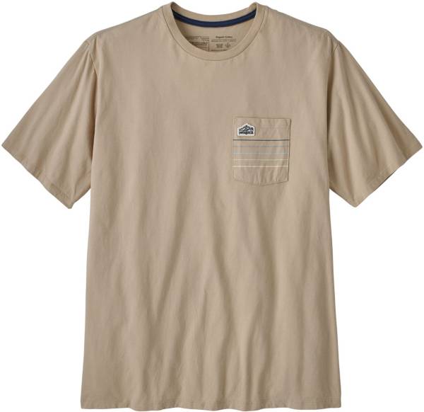 Patagonia Men's Line Logo Ridge Stripe Organic Pocket T