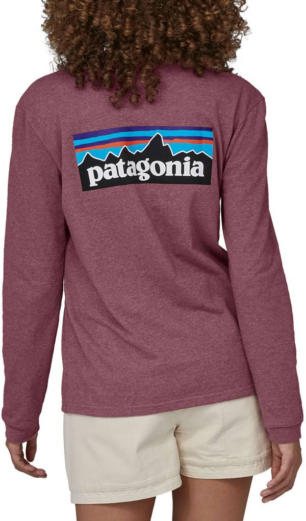 Patagonia Women\'s P-6 Logo Responsibili-Tee Long Sleeve Shirt | Dick\'s  Sporting Goods