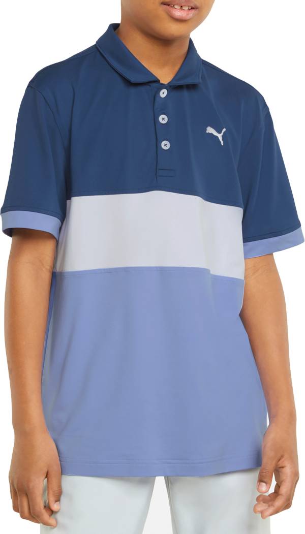 PUMA Boys' Short Sleeve Coldspun Highway Golf Polo product image