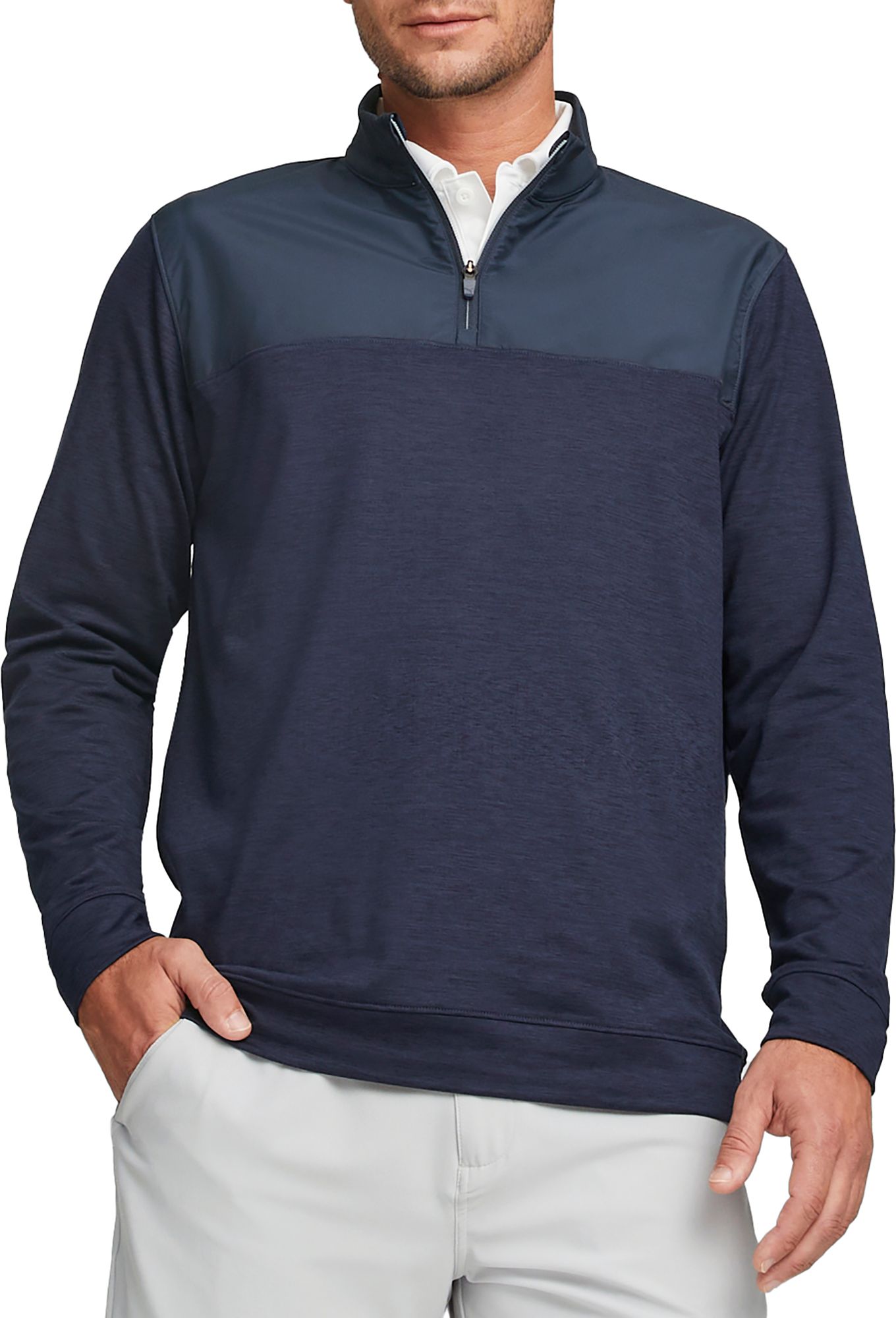 PUMA Men's Cloudspun Colorblock 1/4 Zip Golf Pullover