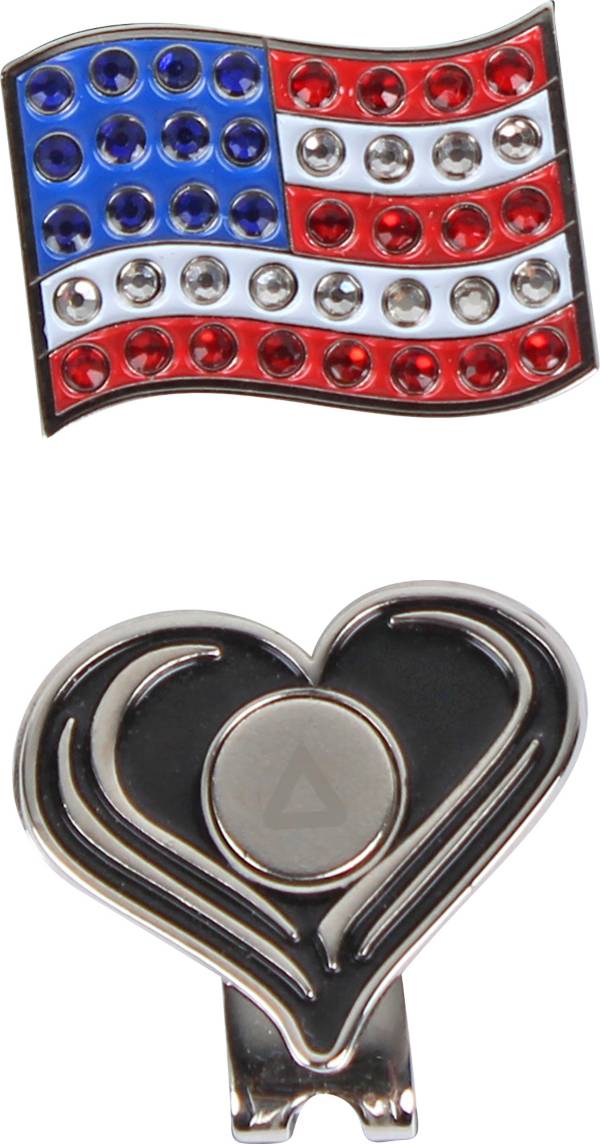 Ahead USA Flag Crystal Ball Marker and Hat Clip Set product image