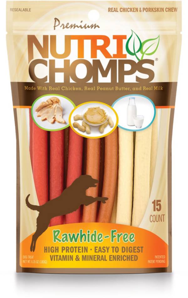 Nutri Chomps Premium 5” Assorted Mini Sticks Dog Chews – 15 Count product image