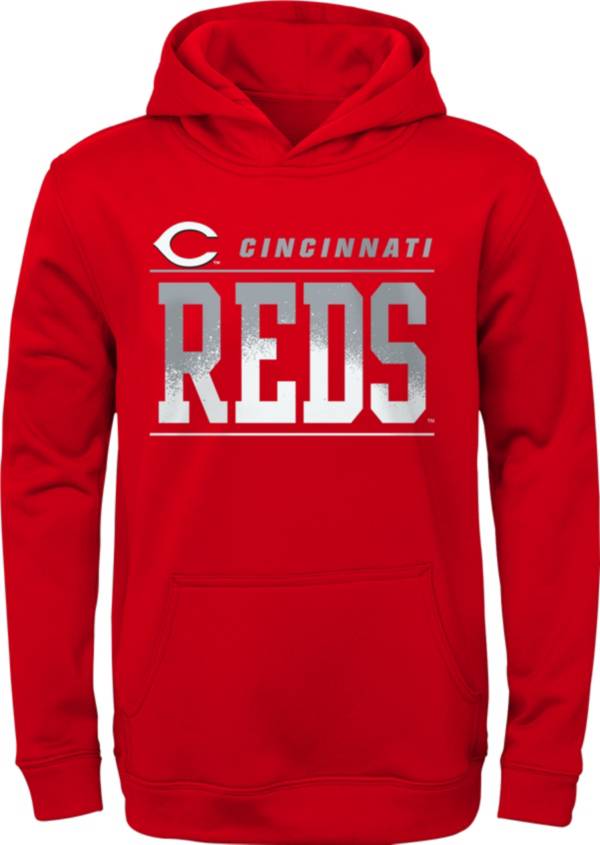 MLB Team Apparel Youth Cincinnati Reds Red Play Fleece Hoodie product image