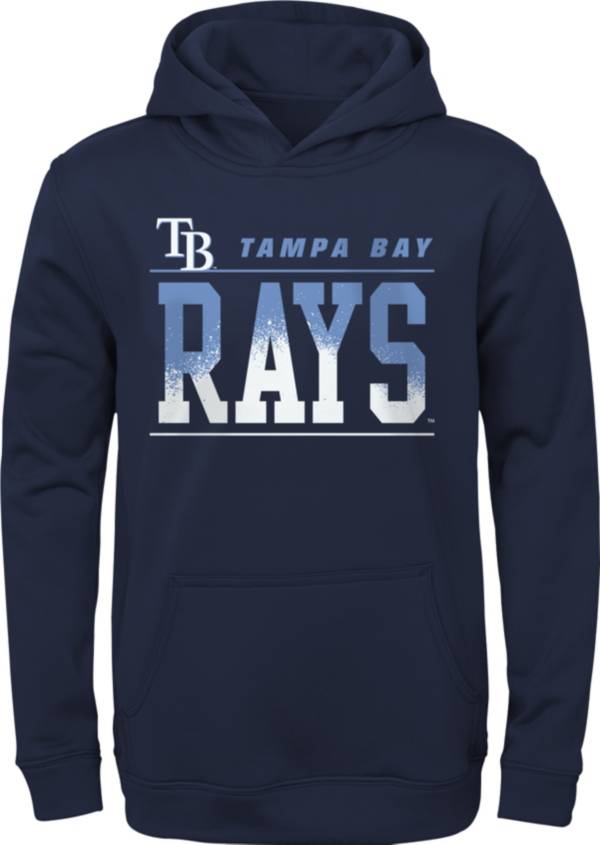 MLB Team Apparel Youth Tampa Bay Rays Navy Play Fleece Hoodie product image
