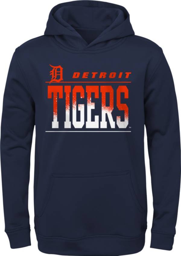 MLB Team Apparel Youth Detroit Tigers Navy Play Fleece Hoodie product image