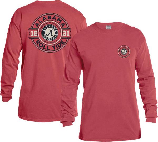 Image One Men's Alabama Crimson Tide Crimson Rounds Long Sleeve T-Shirt product image