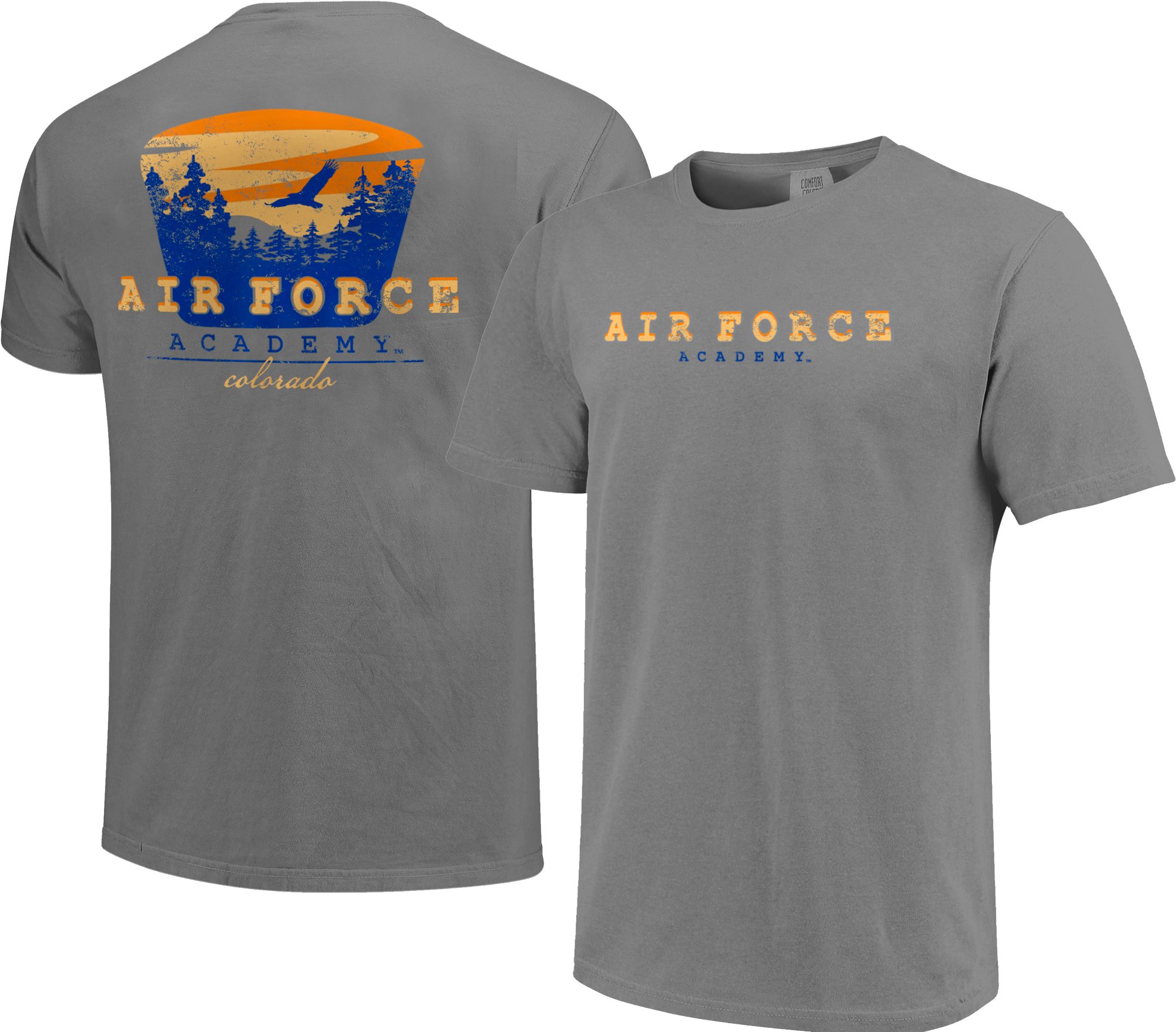 Image One Men's Air Force Falcons Grey Silhouette T-Shirt product image