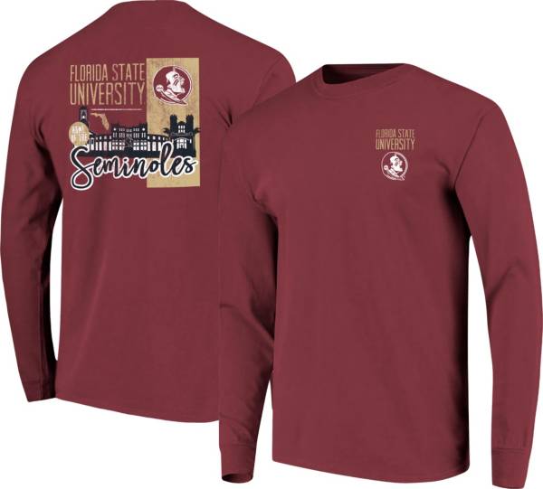 Image One Men's Florida State Seminoles Garnet Building Strip Long Sleeve T-Shirt product image