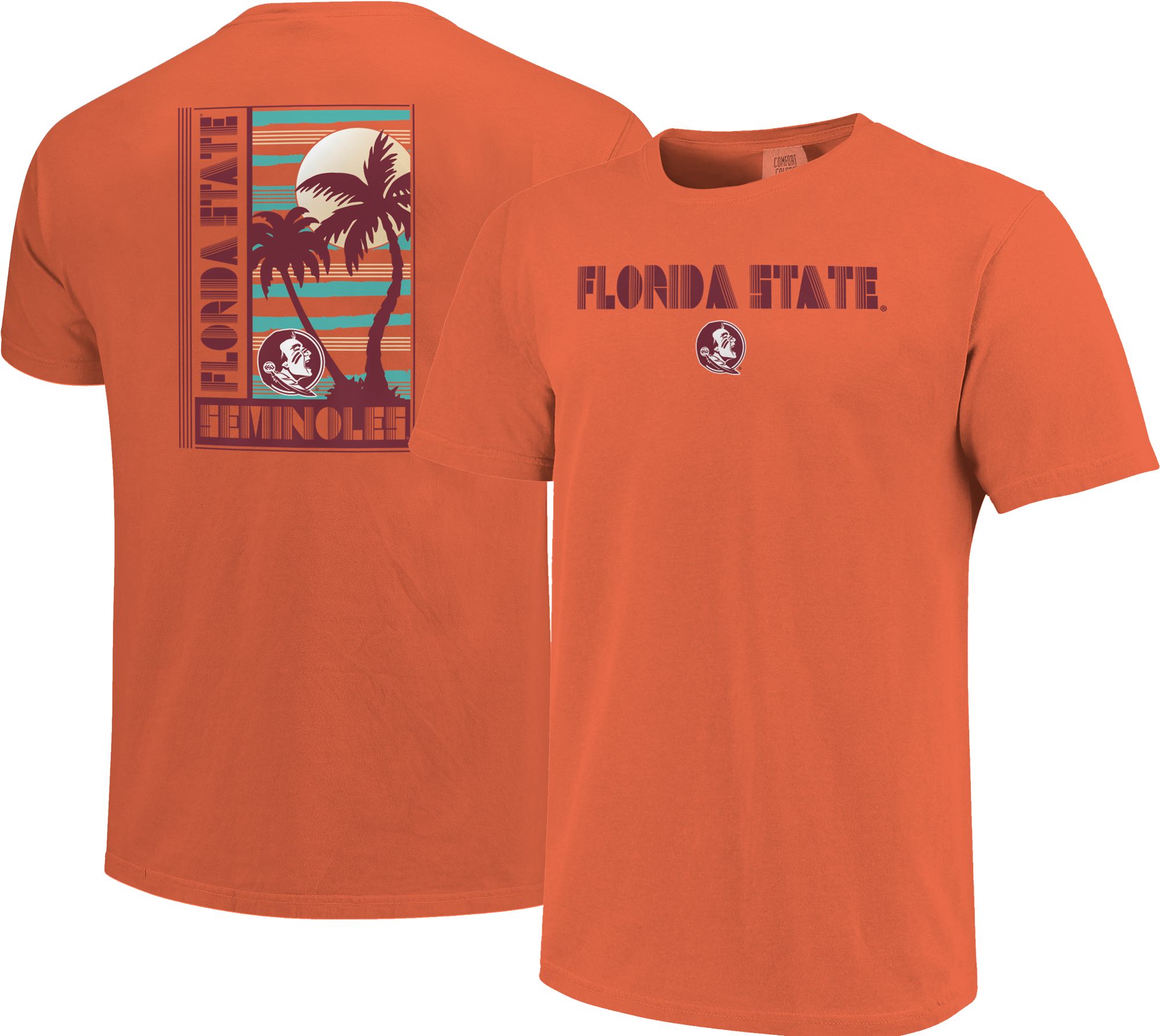 Image One Men's Florida State Seminoles Salmon Retro Beach T-Shirt product image