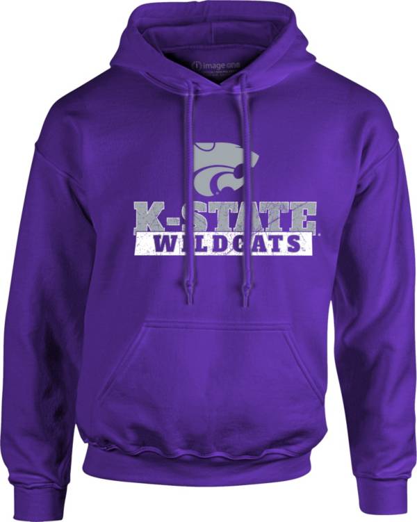 Image One Men s Kansas State Wildcats Purple School Pride Hoodie