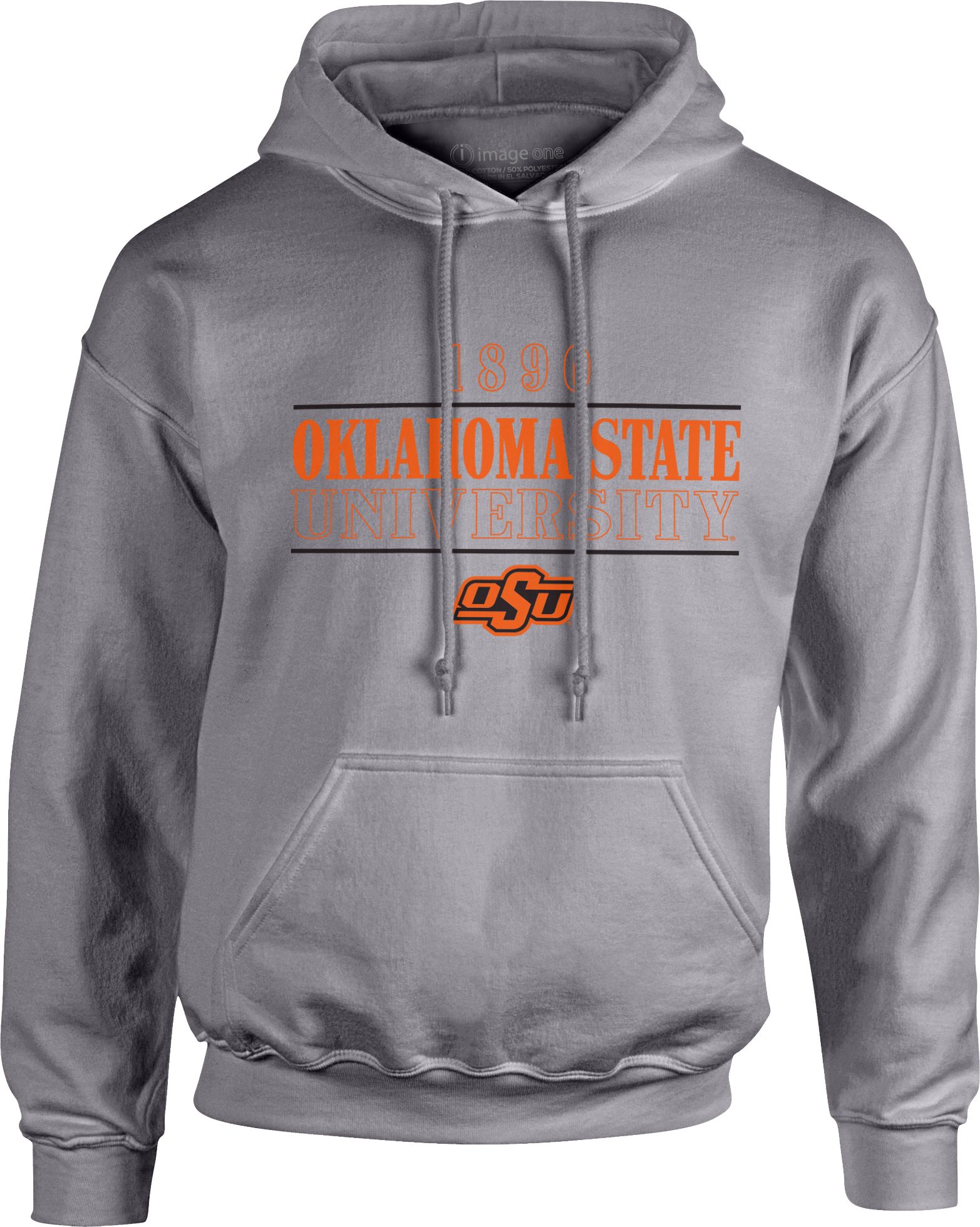 Image One Men's Oklahoma State Cowboys Grey University Type Hoodie product image