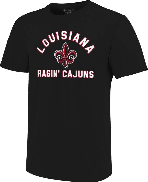 Image One Men's LouisianaLafayette Ragin' Cajuns Black Retro Stack T