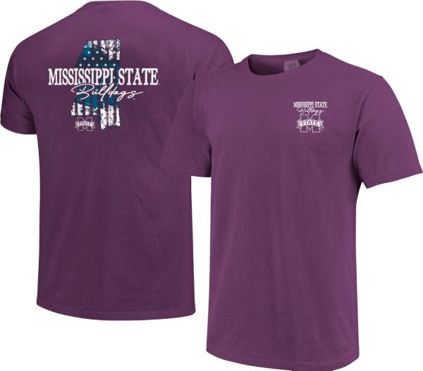 Image One Men's Mississippi State Bulldogs Maroon Stars N Stripes T-Shirt product image
