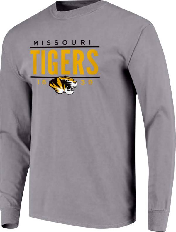 Image One Men's Missouri Tigers Grey Traditional Long Sleeve T-Shirt product image