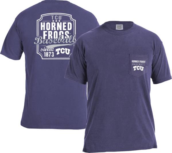 Image One Men's TCU Horned Frogs Purple Pocket T-Shirt product image