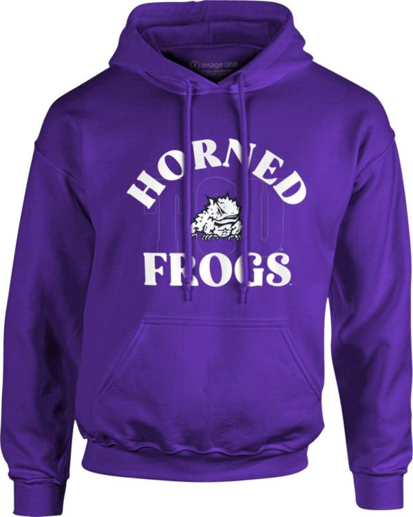 Image One Men's TCU Horned Frogs Purple Premium Blend Hoodie product image