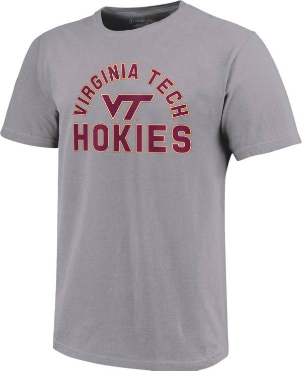 Image One Men's Virginia Tech Hokies Grey Retro Stack T-Shirt product image