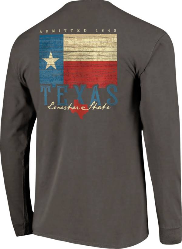 Image One Men's Texas Flag Graphic Long Sleeve Shirt product image