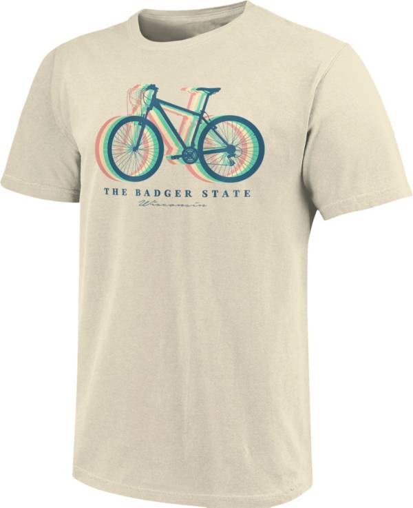 Image One Men's Wisconsin Colorful Bikes Graphic T-Shirt product image