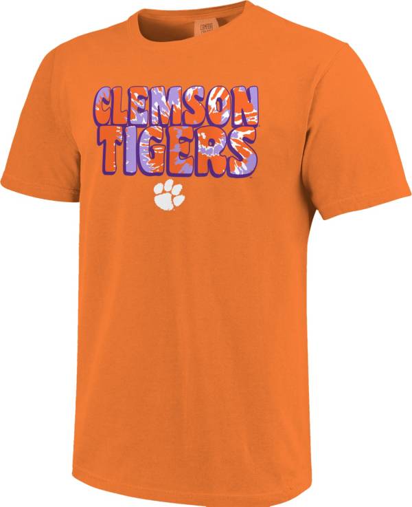 Image One Women's Clemson Tigers Orange Groovy T-Shirt product image