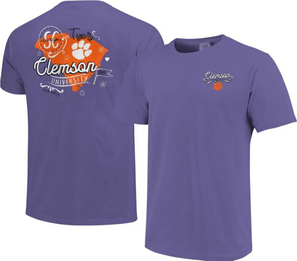 Image One Women's Clemson Tigers Regalia Doodles T-Shirt product image