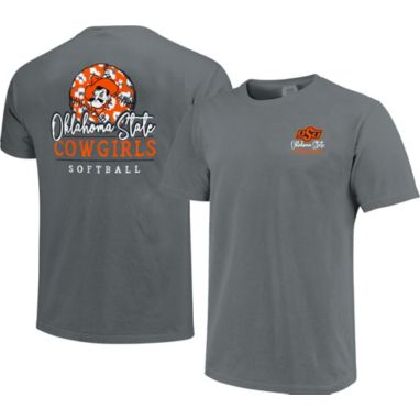 sorry, Image One Women's Oklahoma State Cowboys Grey Pattern Script Softball T-Shirt is currently out of stock