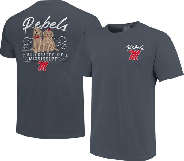 Image One Women's Ole Miss Rebels Blue Double Trouble T-Shirt product image