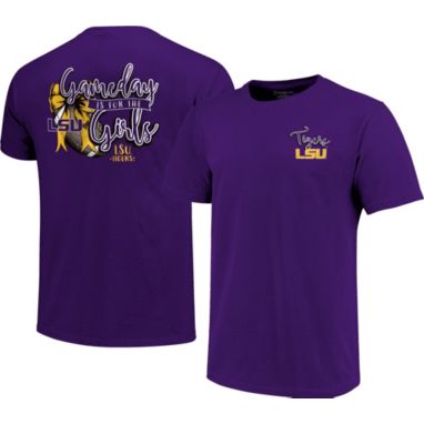 sorry, Image One Women's LSU Tigers Purple Gameday Bow T-Shirt is currently out of stock