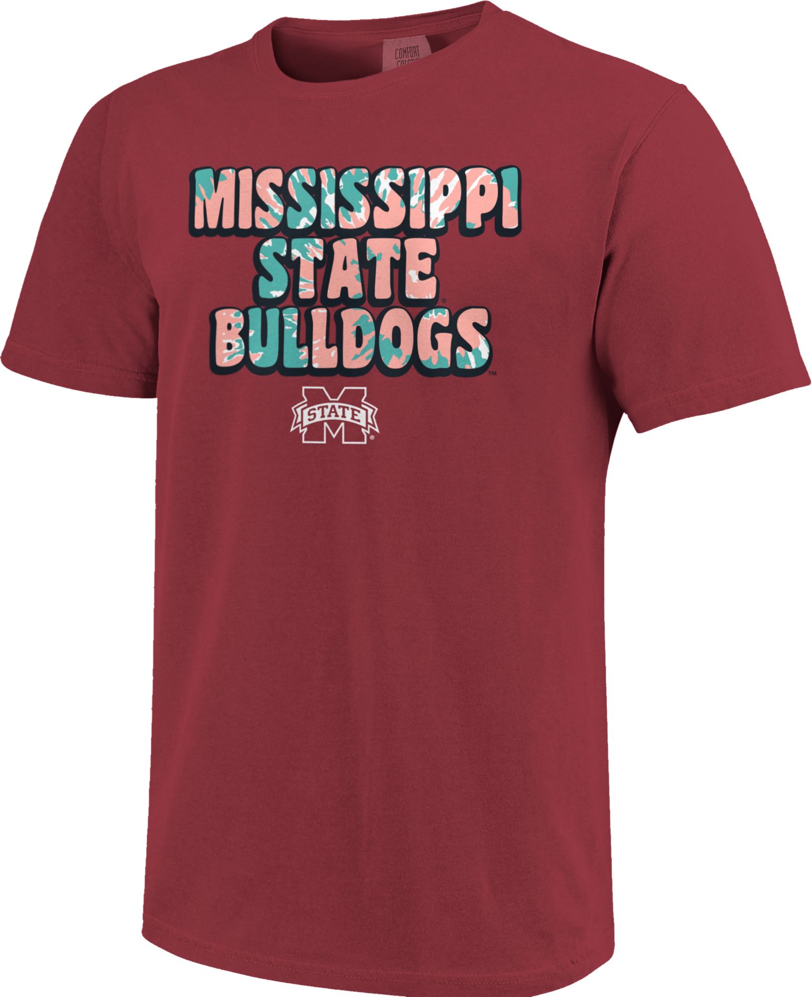 Image One Women's Mississippi State Bulldogs Maroon Groovy T-Shirt