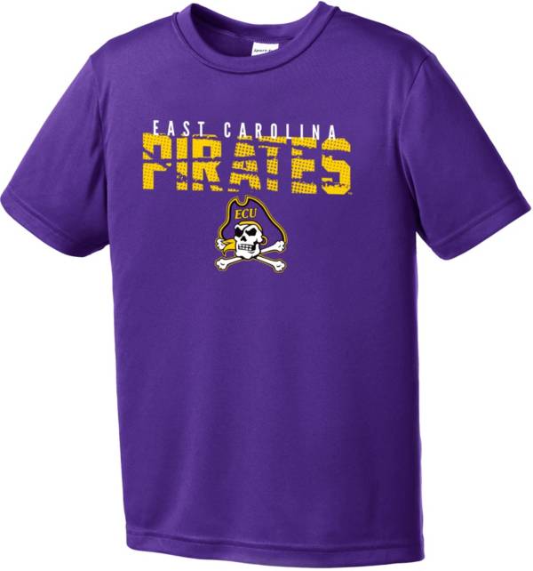 Image One Youth East Carolina Pirates Purple Destroyed Competitor T-Shirt product image