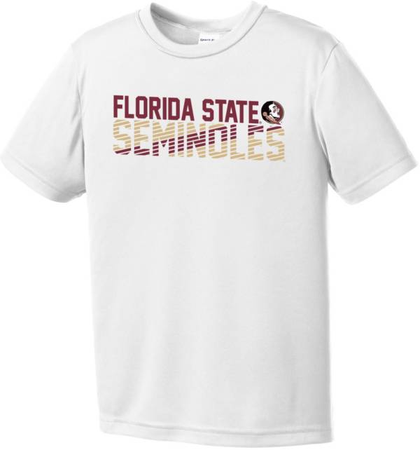 Image One Youth Florida State Seminoles White Diagonal Competitor T-Shirt product image
