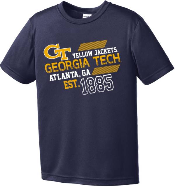 Image One Youth Georgia Tech Yellow Jackets Navy Offsides Competitor T-Shirt product image