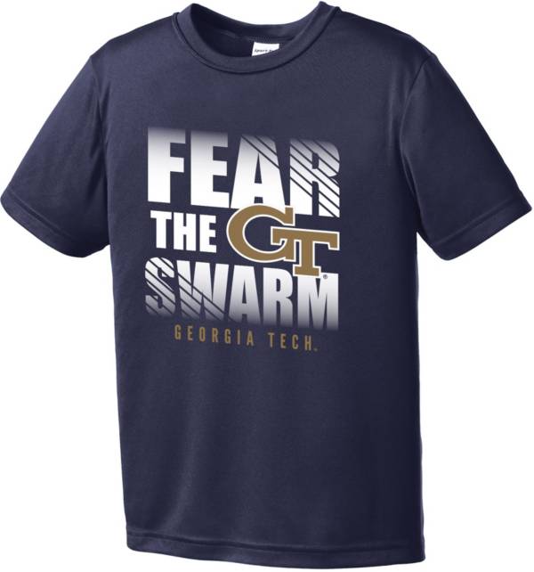 Image One Youth Georgia Tech Yellow Jackets Navy Fear Competitor T-Shirt product image