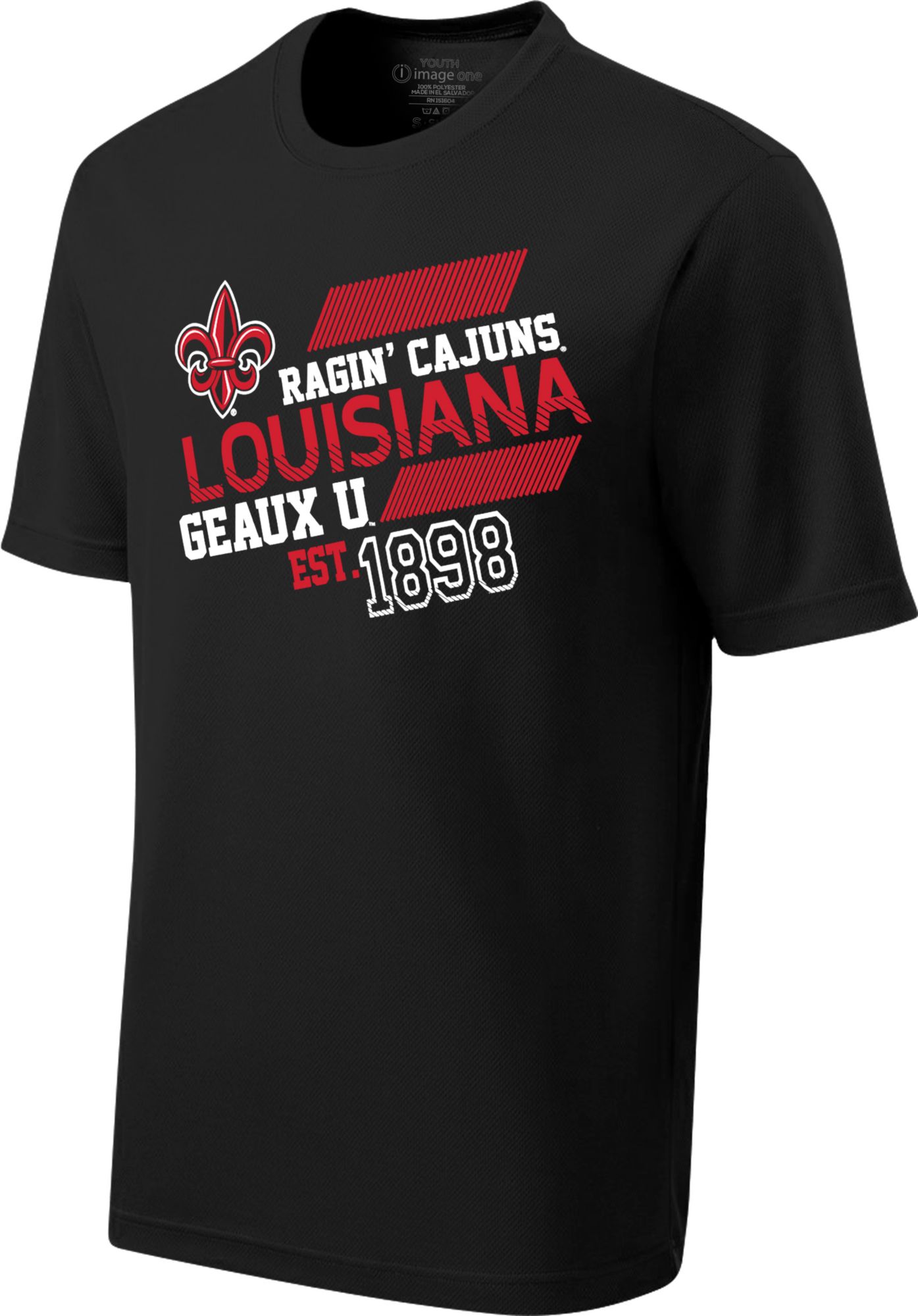 Image One Youth Louisiana-Lafayette Ragin' Cajuns Black Offsides Competitor T-Shirt product image