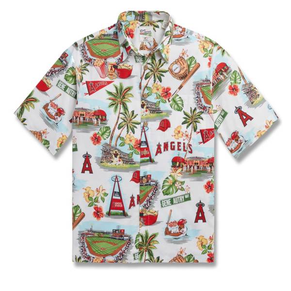 Reyn Spooner Men's Los Angeles Angels White Scenic Button-Down Shirt product image