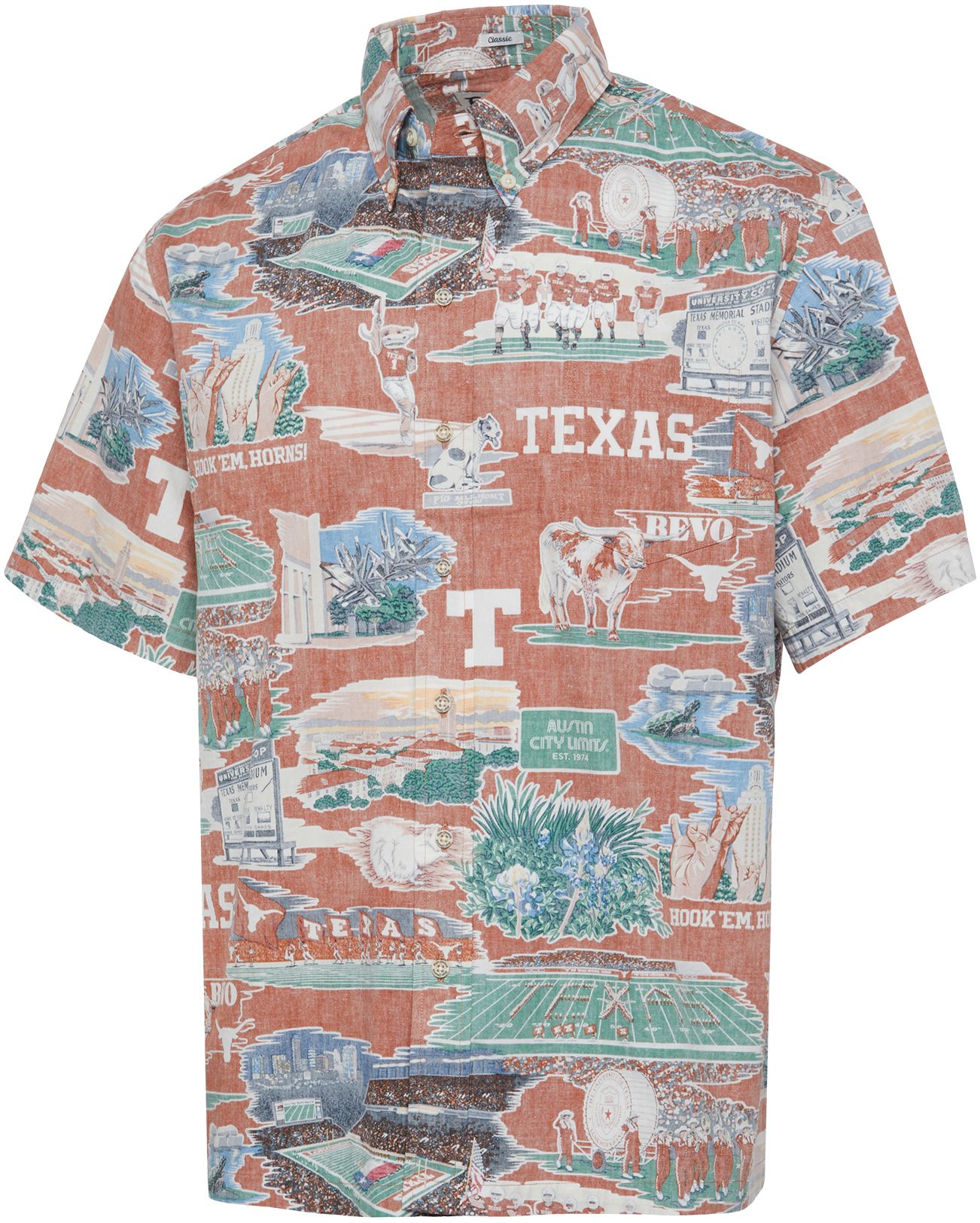 Lids Texas Longhorns Reyn Spooner Classic Button-Down Shirt - Orange